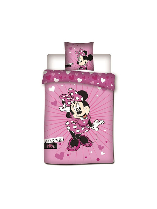 Disney Kids Duvet Cover Single Pink 140x200cm