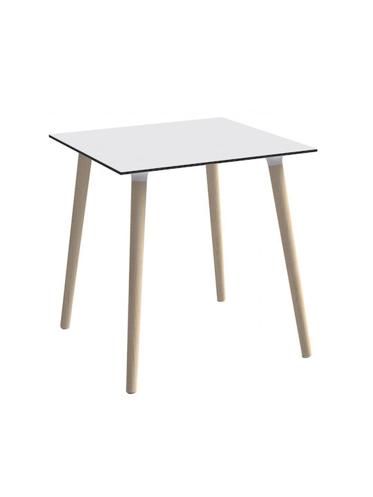 Stefano Square Table Kitchen Wooden Wooden 70x70x75cm