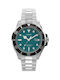 Harborside Ανδρικό Ρολόι 43mm Μπαταρίας Ασημί