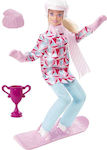 Barbie You Can Be Anything Αθλήτρια Του Snowboard Ξανθιά Păpușă pentru 3++ Ani