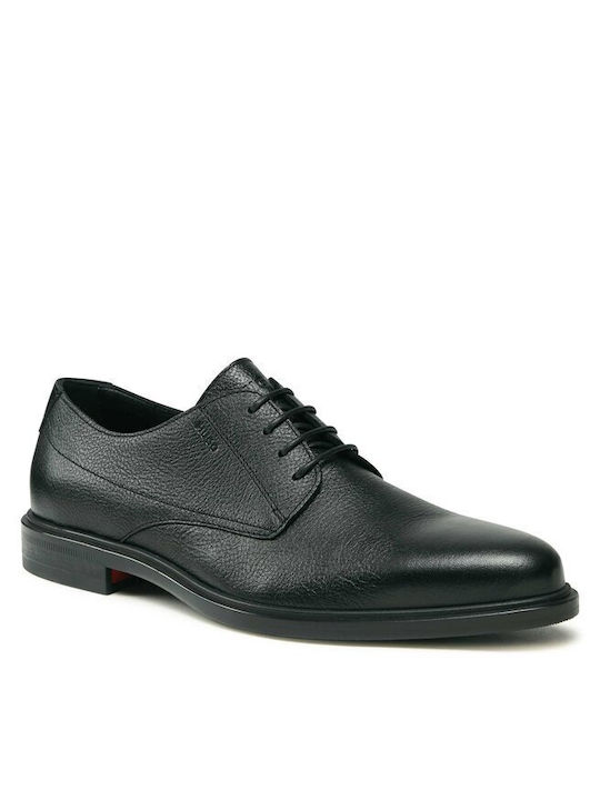 Hugo Men's Leather Dress Shoes Black