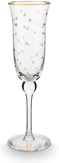 PiP Studio Stars Gold Champagne Glass from Glass Goblet 220ml