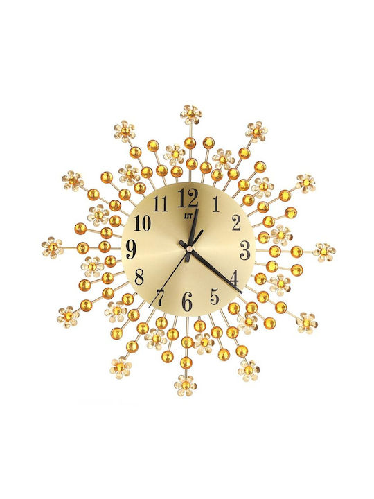 Wall Clock Metallic Gold