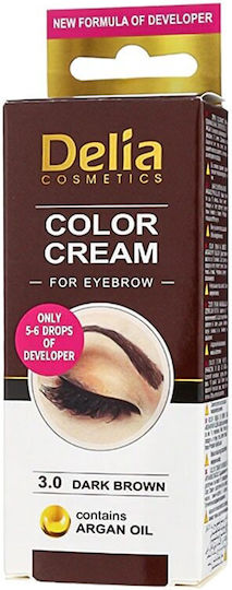 Delia Cosmetics Βαφή Χέννα για Φρύδια Highlighter Dark Brown 3