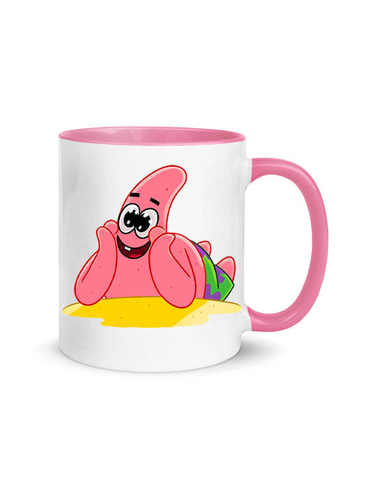 Spongebob Ceramic Cup Pink 330ml