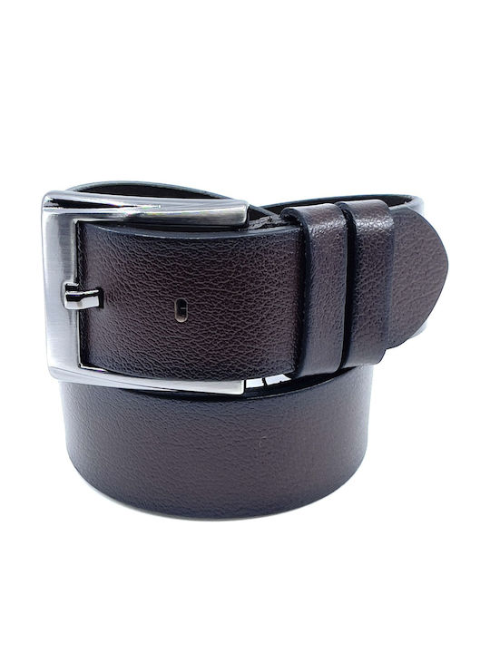 Legend Accessories Wide Men's Belt Leather Brown