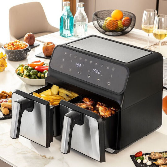 InnovaGoods Fryinn Double 8000 Friteuză cu aer 8lt Negru
