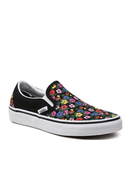 Vans Old Skool Damen Slip-Ons aus schwarzem Stoff