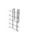 Стойка за Чаши Inox 16x6.5x28.5см Сребриста