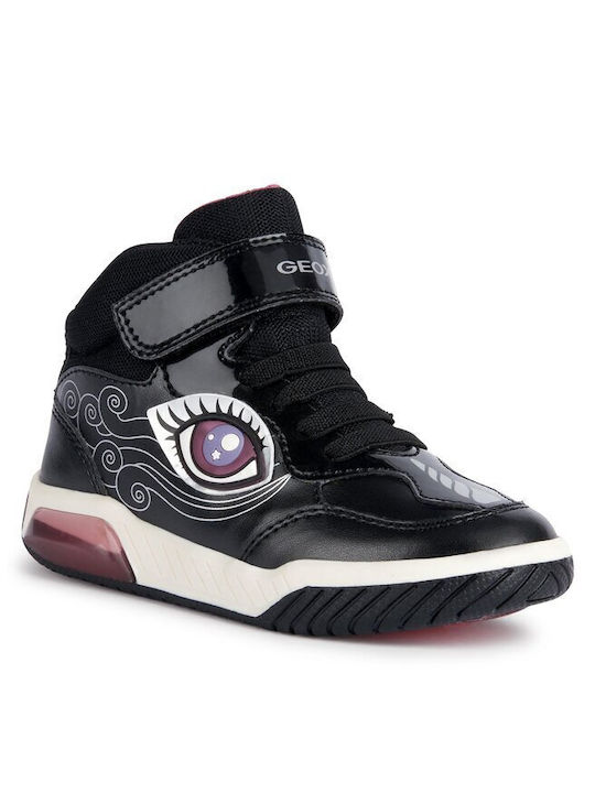 Geox Παιδικά Sneakers High Μαύρα