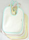 Figlio Bino Bib Fabric with Lace Band White