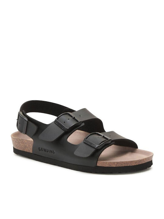 Herrensandalen in Schwarz Farbe