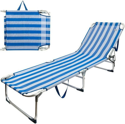 Aktive Foldable Aluminum Beach Sunbed 188x30x58cm