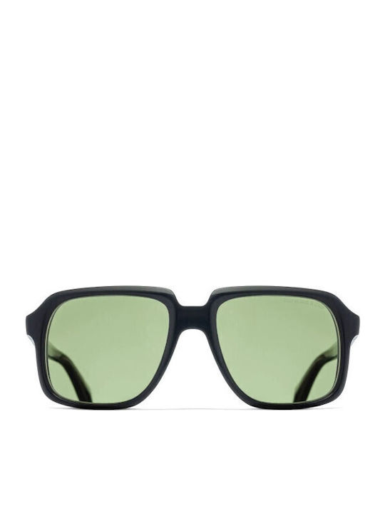 Unisex Ochelari de soare cu Negru Cadru și Verde Lentilă