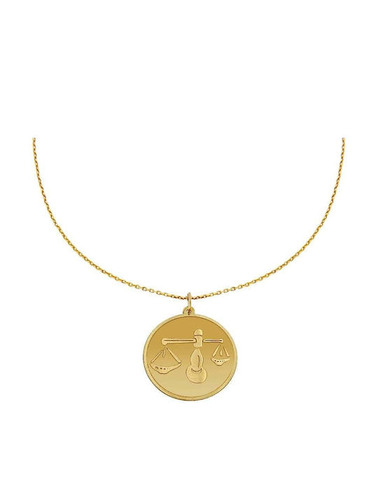 Eforo Zodiac Sign Libra Charm in 14K Gold