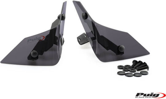 Puig Back Motorcycle Plastic Part for Honda Transalp Black 1pcs