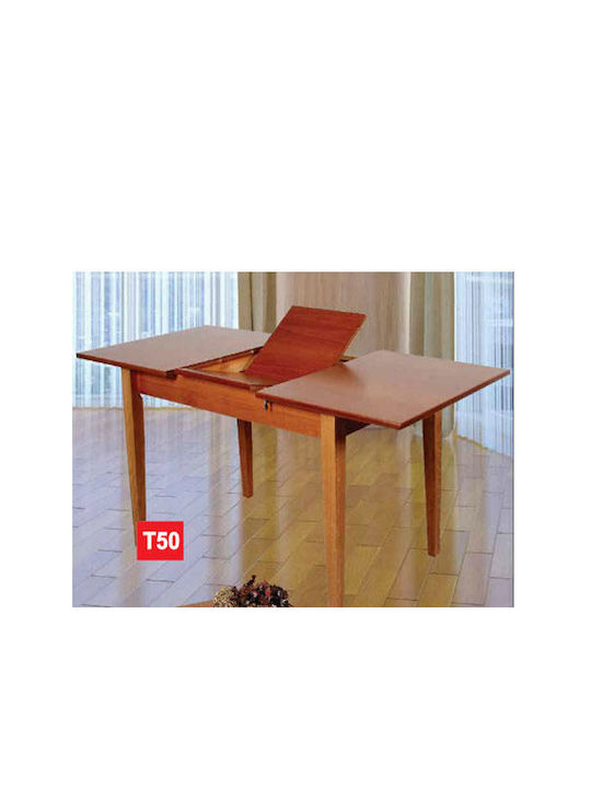 Τ50 Tisch Küche aus Massivholz 120x80cm