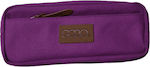 Polo Canvas Pencil Case Barrel with 1 Compartment Purple