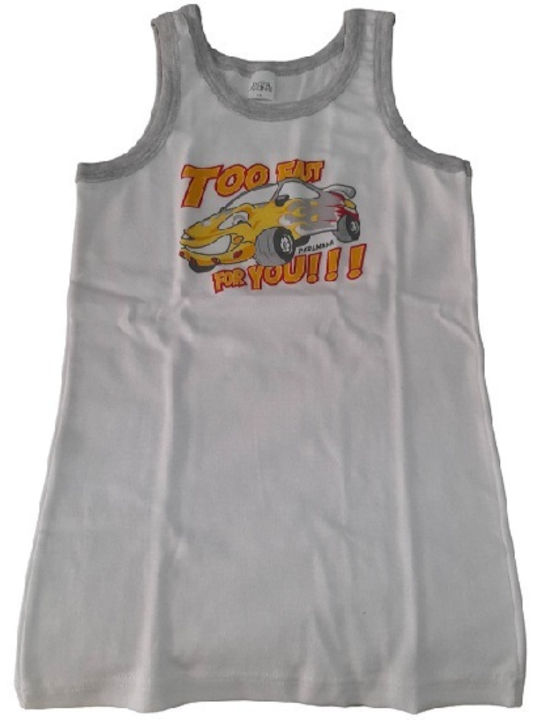 Paramana Kids Tank Top white-grey 1pcs