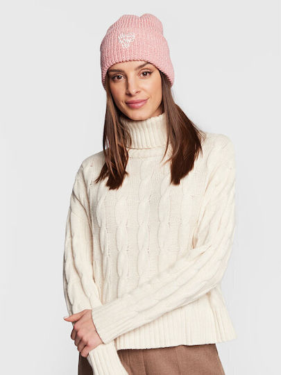 Knitted Beanie Cap Pink