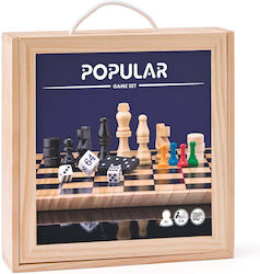 Woodyland Chess Checkers Backgammon Dice
