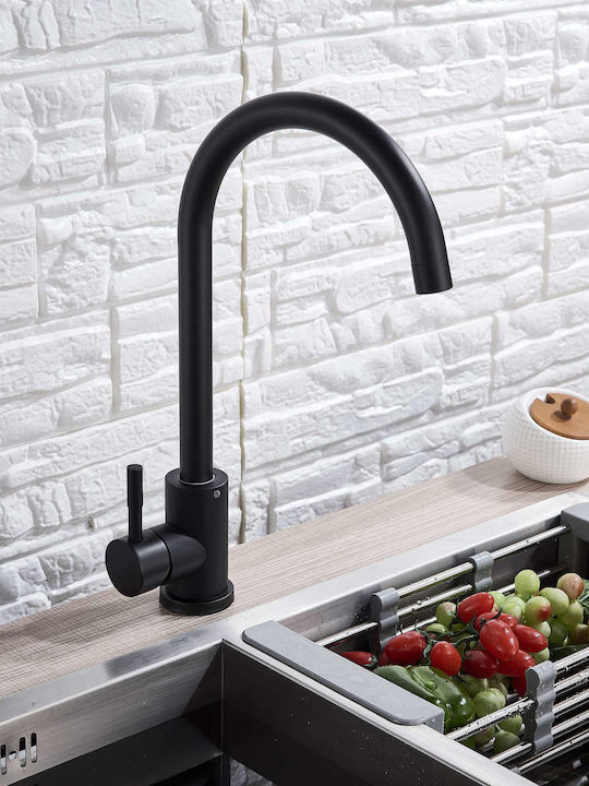 360° Kitchen Faucet Counter Black