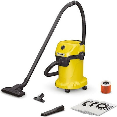 Karcher Wd3 Home S Wet-Dry Vacuum for Dry Dust & Debris 1000W with Waste Container 19lt