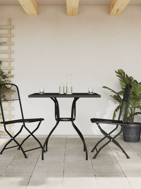 Set Outdoor Dining Charcoal 3pcs