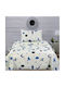 Joli Sheet Set Single with Elastic Band Cotton Beige 160x270cm 3pcs