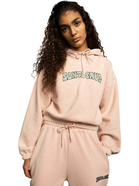 Damen Sweatshirt Kapuzen Pink