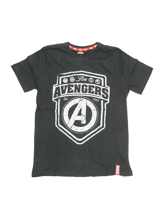 Marvel T-shirt Black Cotton