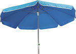 Summer Club Foldable Beach Umbrella with Air Vent Blue