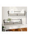 Shelves Wall Grey 2pcs 100x25x30cm