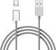 Braided / Magnetic USB 2.0 Cable USB-C male - USB-A 1.2m (79038)