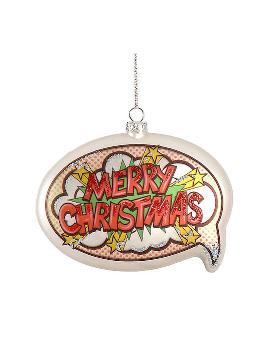 Merry Christmas Glass Ball Ornament