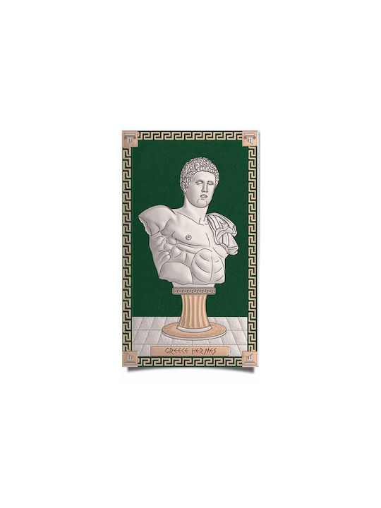 Slevori God Hermes Painting Wooden 7.8x12.5cm