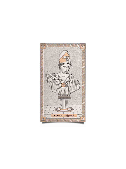 Slevori Goddess Athena Painting Wooden 7.8x12.5cm