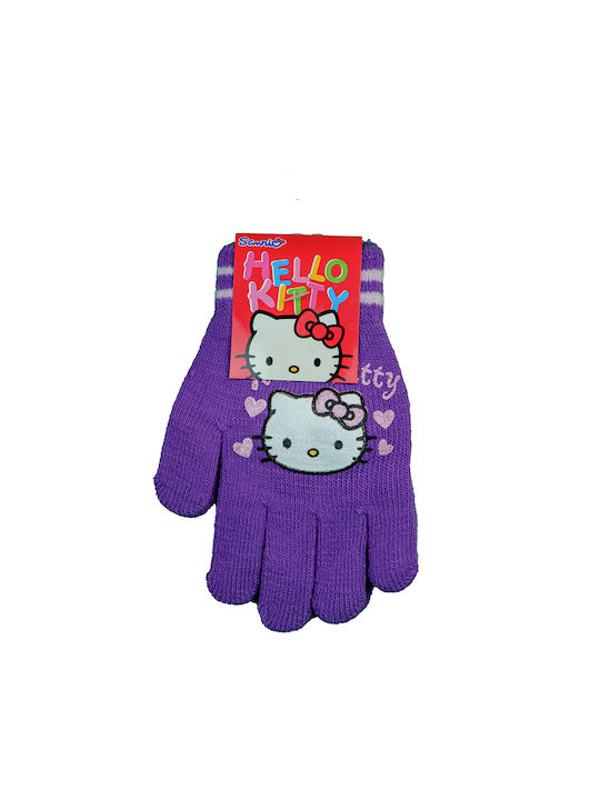 Hello Kitty Kids Gloves Purple 1pcs