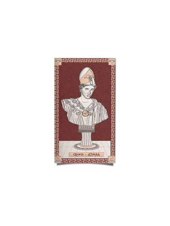 Slevori Goddess Athena Painting Wooden 7.8x12.5cm