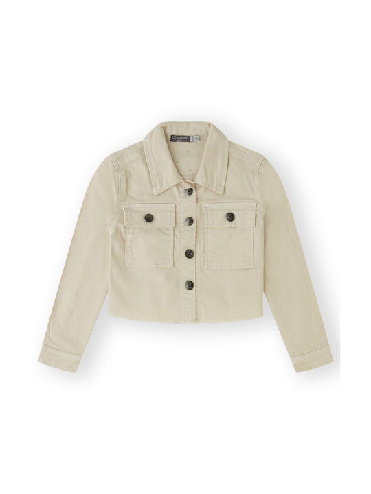 Canada House Kids Denim Jacket Beige