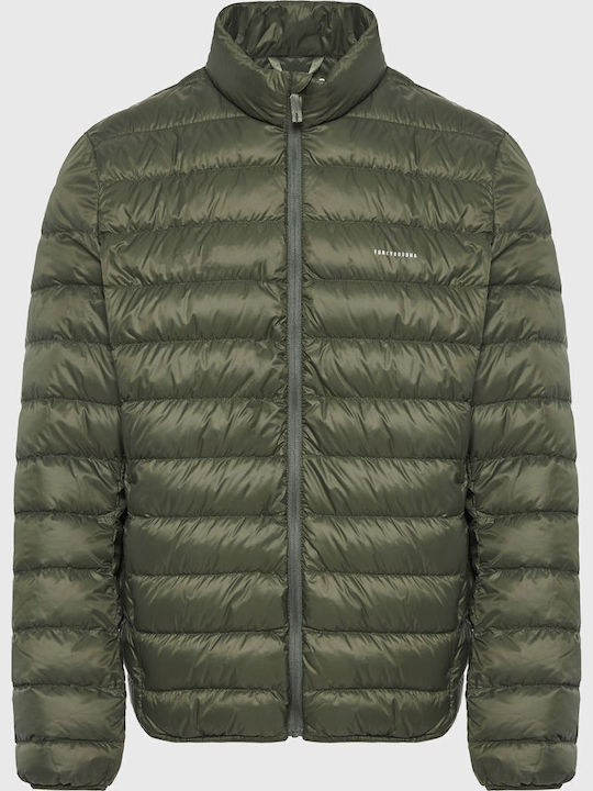 Funky Buddha Χειμωνιάτικο Μπουφάν Puffer Χακί