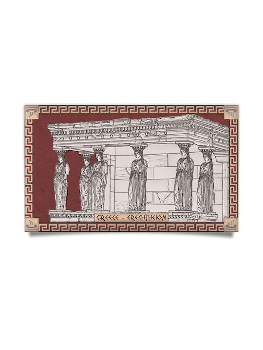 Slevori Ерехтейон Картина Дърво White Red Silve...