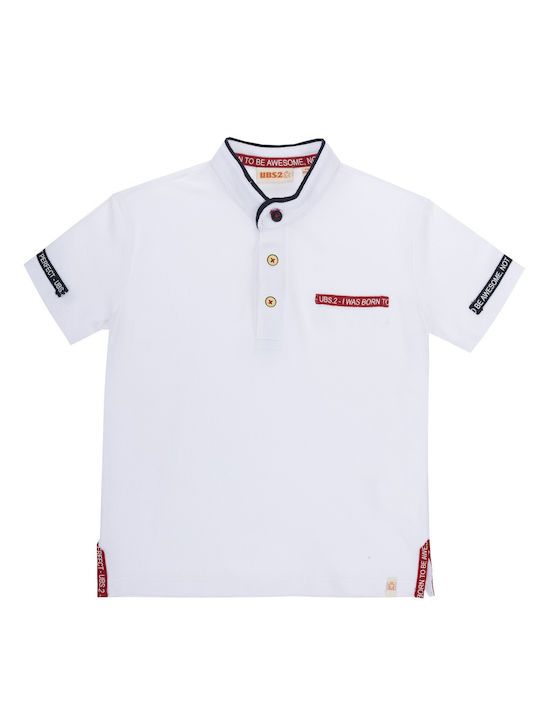 Ubs2 Kids Polo Short Sleeve White