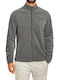 3Guys Men's Fleece Cardigan Grey