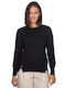 Damen Bluse Baumwolle Langärmelig Black