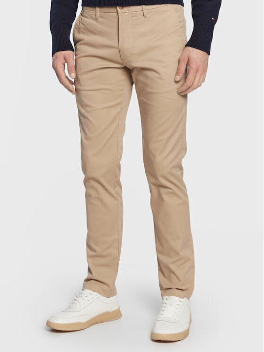 Core Bleecker Παντελόνι Chino Ελαστικό σε Slim Εφαρμογή Μπεζ