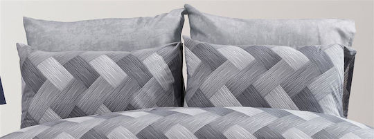 Dimcol Алкмини Калъфка за Възглавница с корица за плик 452 Grey 50x70см.