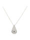 Necklace Eye from White gold 14K