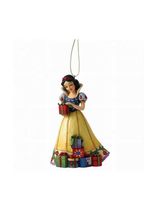 Enesco Snow White Ornament de Crăciun cu Pulbere de Aur cu Paiete