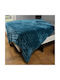 Dimcol Κουβέρτα Fleece Petrol 160x220εκ.